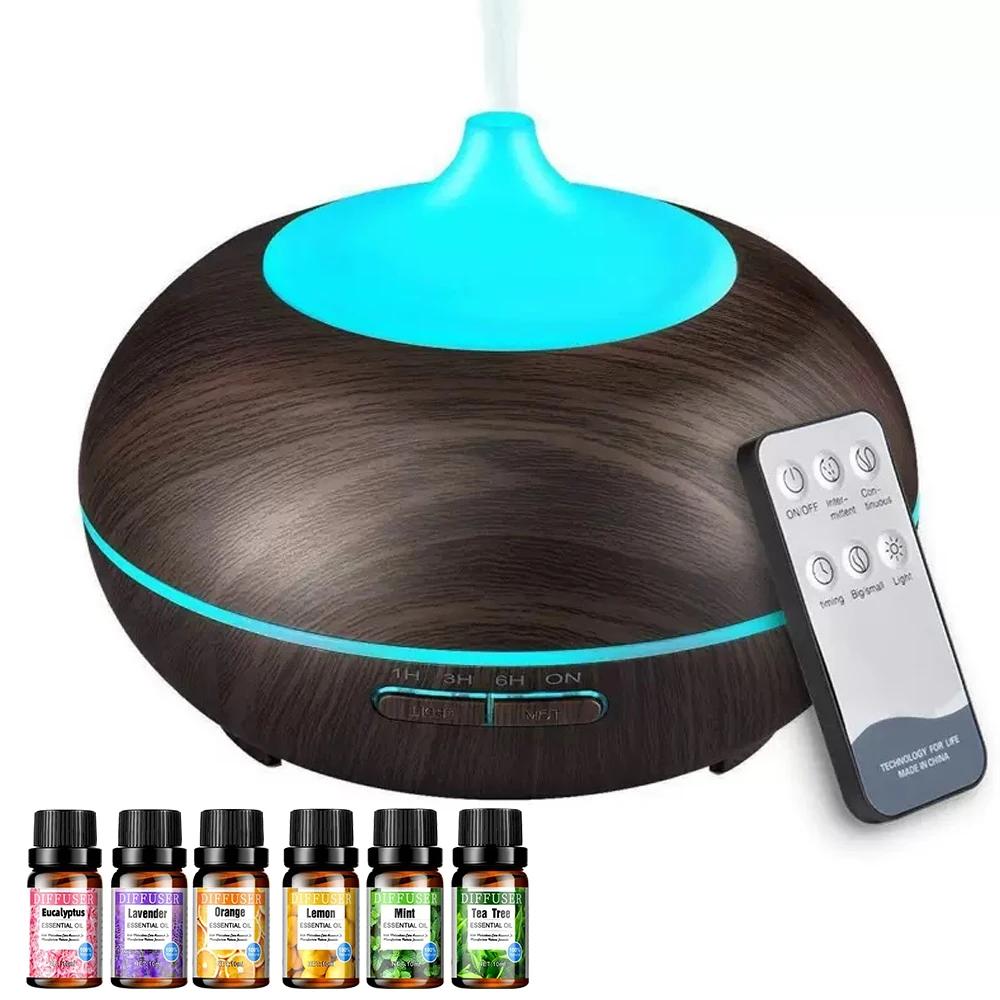 550ml Essential Oil Diffuser & Humidifier  Auto Shut Off, 4 Timer Settings, Perfect for Large Bedrooms, Living Rooms & Offices