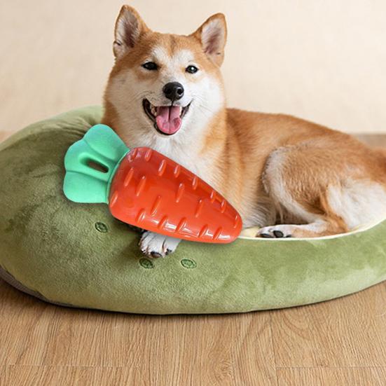 Yousheng Dog Teething Toy Cute Corn Carrot Eggplant Bite-Resistant Chew Toy Soft Vegetable Toy Exercise Training Interactive Toy for Small Large Dogs