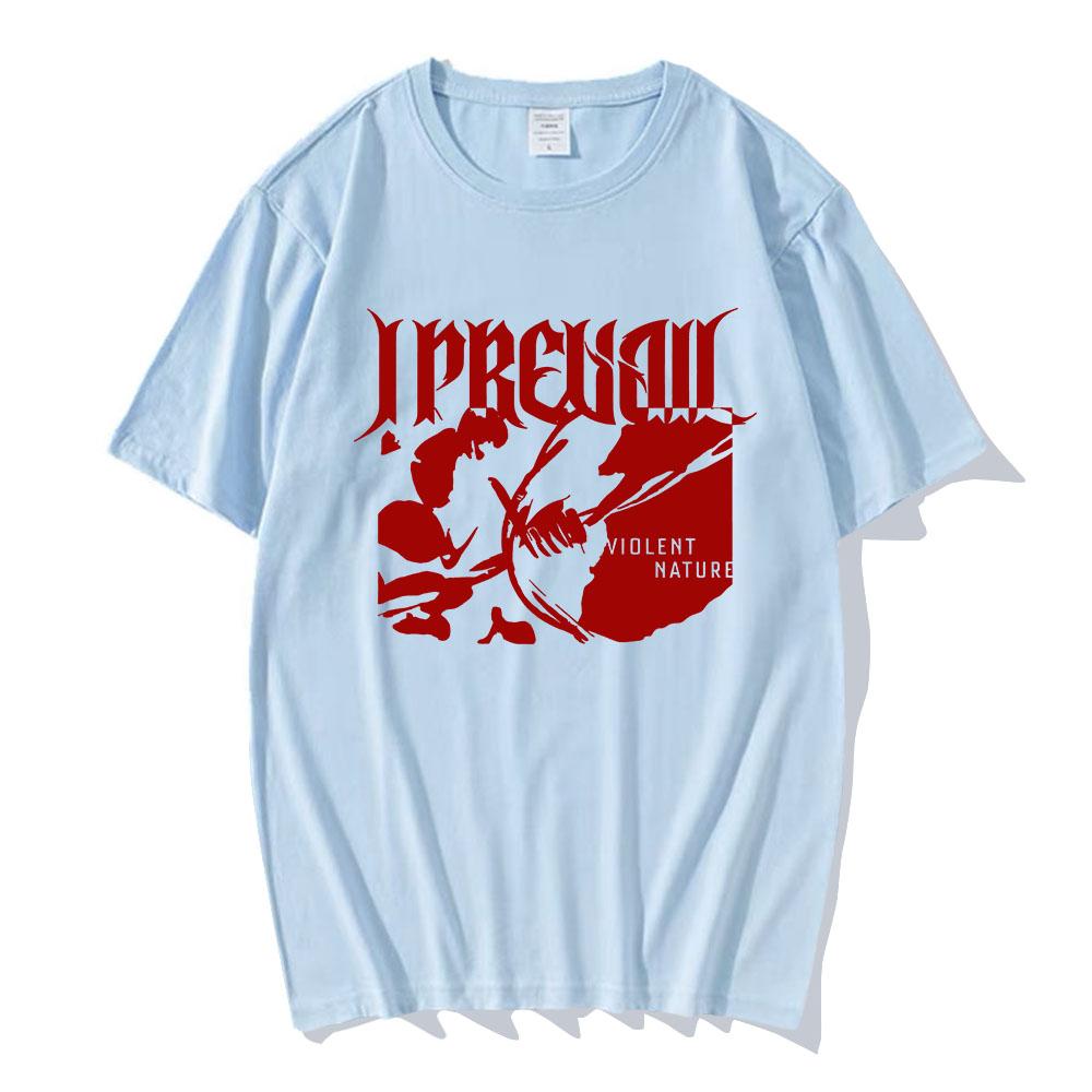 VIOLENT JEDNOTLIVÉ TRIČKO I Prevail Rocková Kapela Potlač Tričká S Krátkym Rukávom Bavlna Voľné Pánske Tričko Unisex Streetwear Grafické Tričká