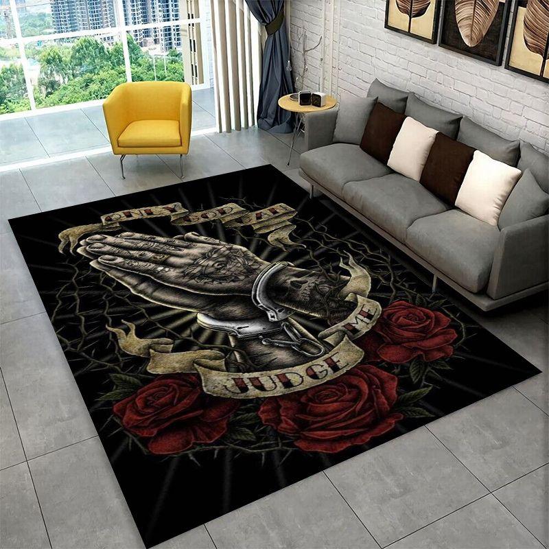 Retro Scarface Classic Movie Tony Carpet Rug for Playroom Bedroom Living Room Sofa Home Decor,kid Area Rug Non-slip Floor Mat
