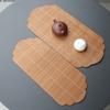 Bamboo Woven Mat Dry Foam Mat Chinese Tea Mat Waterproof Tea Table Mat High-end Fabric Tea Set Accessories