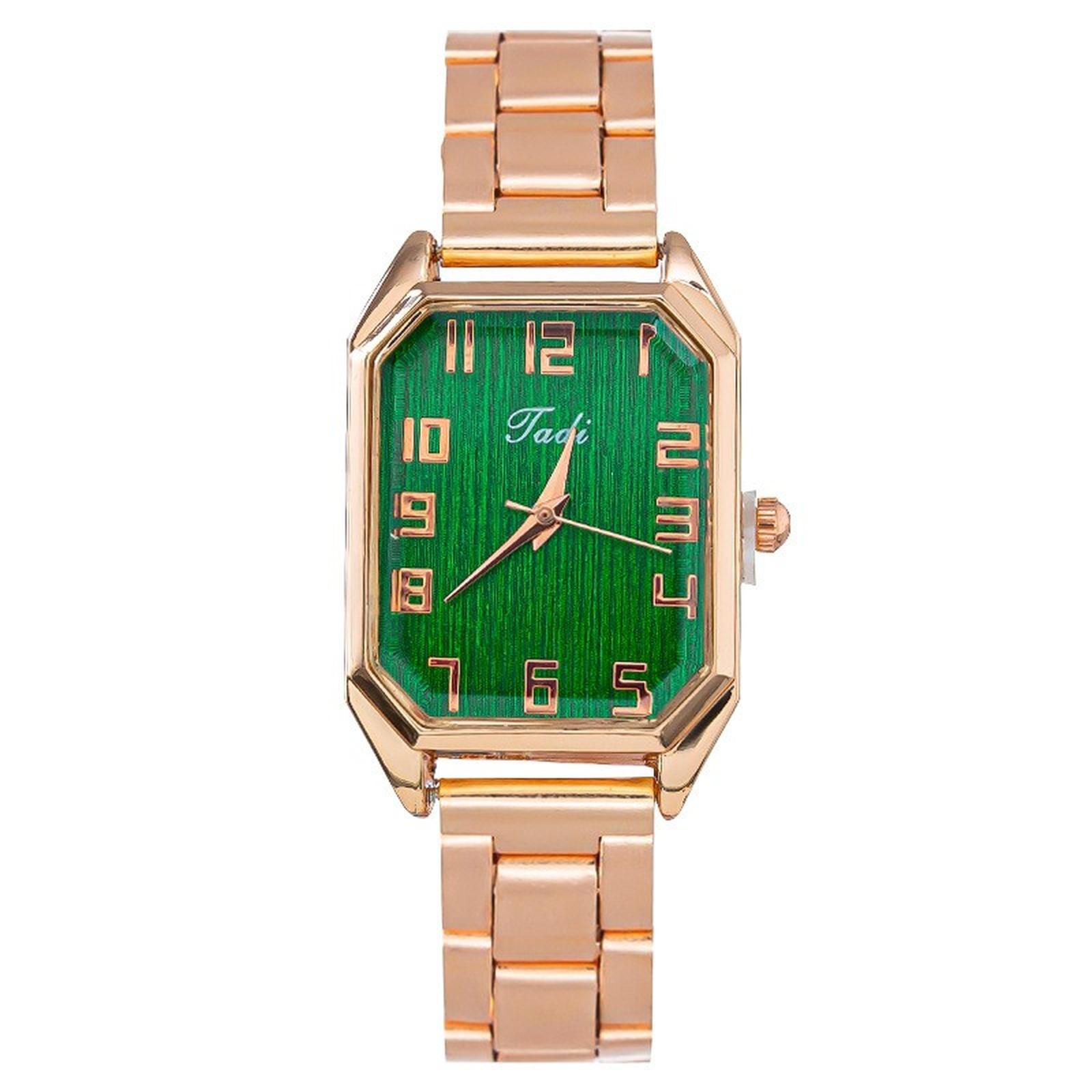 

Women Fashion Leather Watch One Size зелений