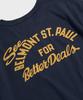Beulonseun Knight Motorcycle Short Sleeve Tee Navy