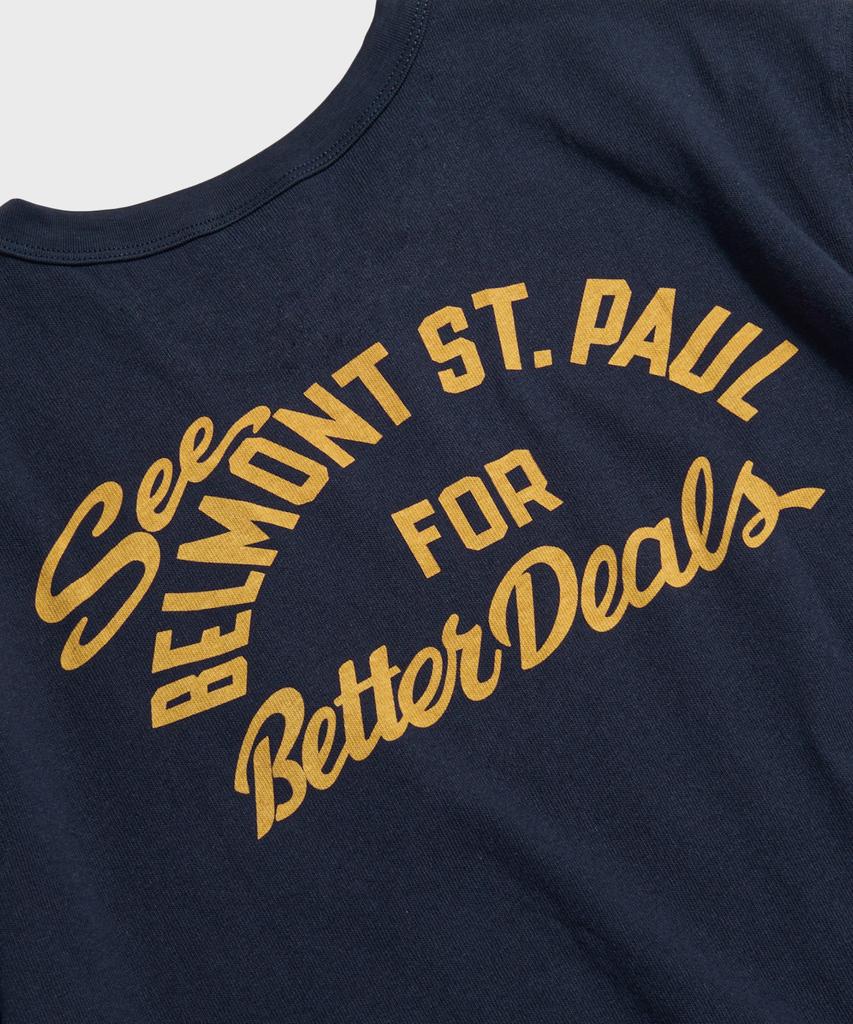 Beulonseun Knight Motorcycle Short Sleeve Tee Navy