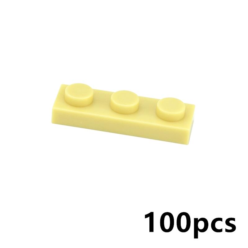 Works With Assembles Particles 3623 1x3 Foundation Plate Construction Blocks Narrow Figures Bricks Parts DIY Instructive Parts Playthings