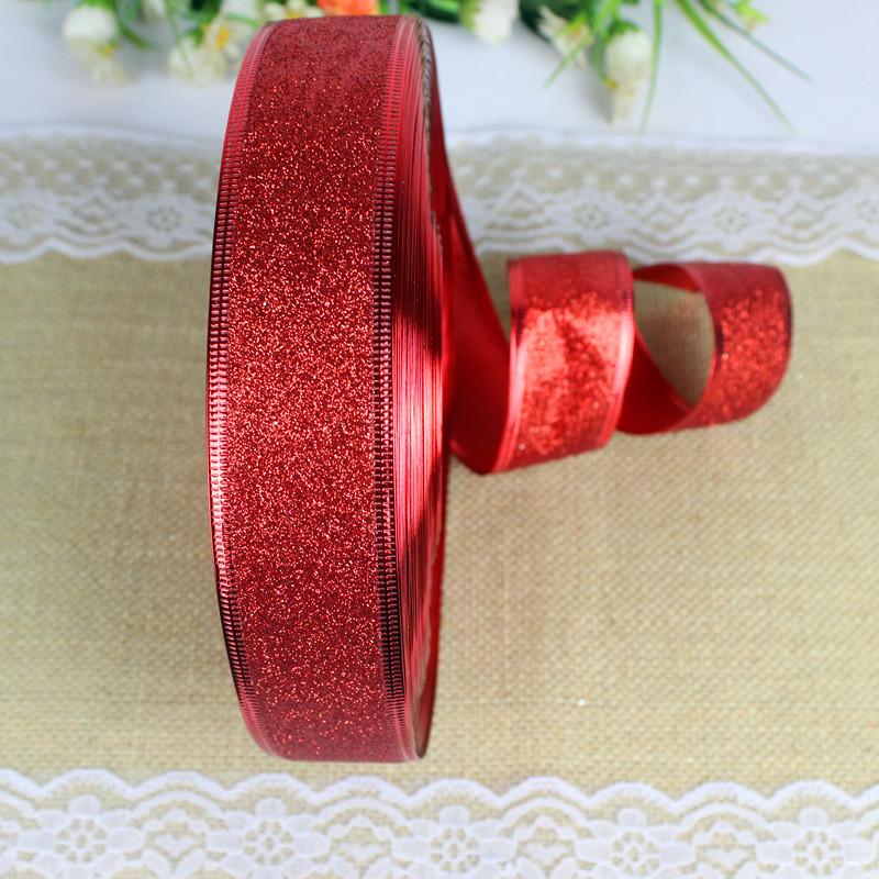Luxurious Red 38cm And Pink Trimmed Christmas Ribbon For Stylish Decor Holiday