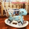Children's Rocking Chair Rocking Horse Trojan Horse Children's Rocking Horse Baby Rocking Car Yoyo Car 2-in-1 Year Old