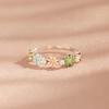 1Pc Fashion Flower Ring Rustic Fresh Drip Ring Elegant Daily Style