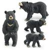 Realistic Pvc Asian Black Bear Model Figurine Durable Static Animal Toy Display