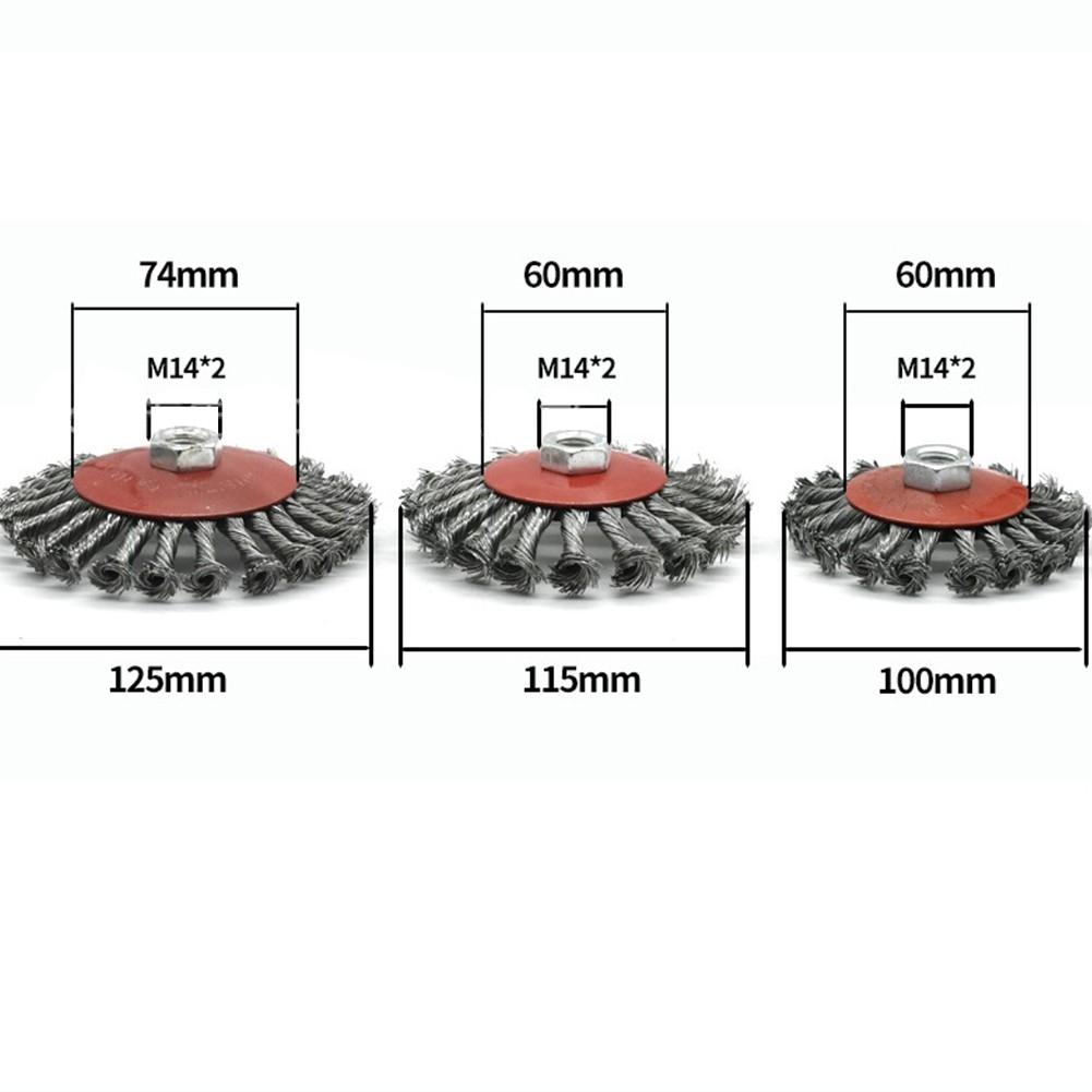 For Burr Removal Wire Brush Grinder Steel 100mm/115mm/125mm 12500rpm