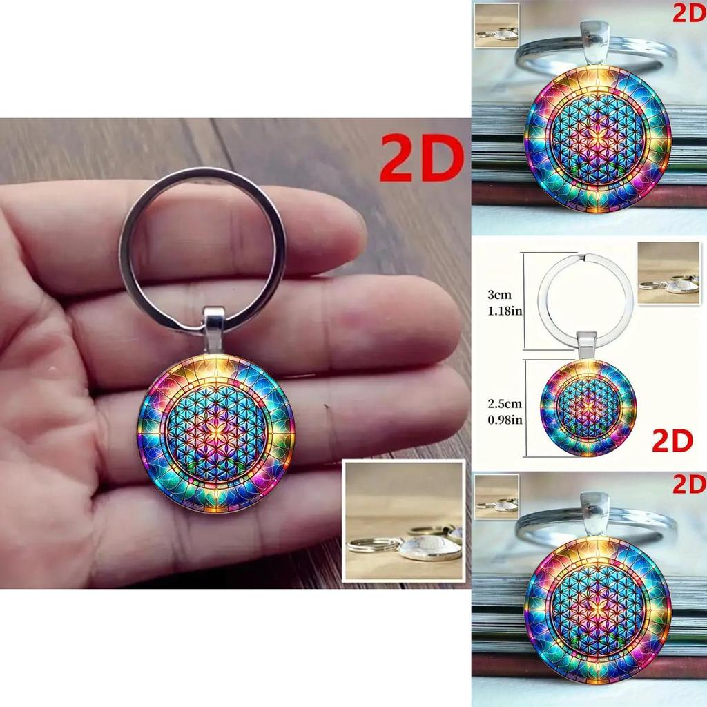 Kaleidoscope Keychain Jewelry Zinc Alloy Multifunctional Gift For Family Friends