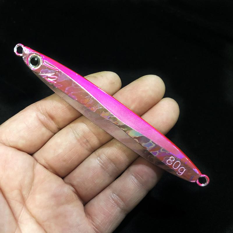 Slow Jigging Double Hook Hard Bait Iron Plate Lure for Freshwater and Saltwater Fishing