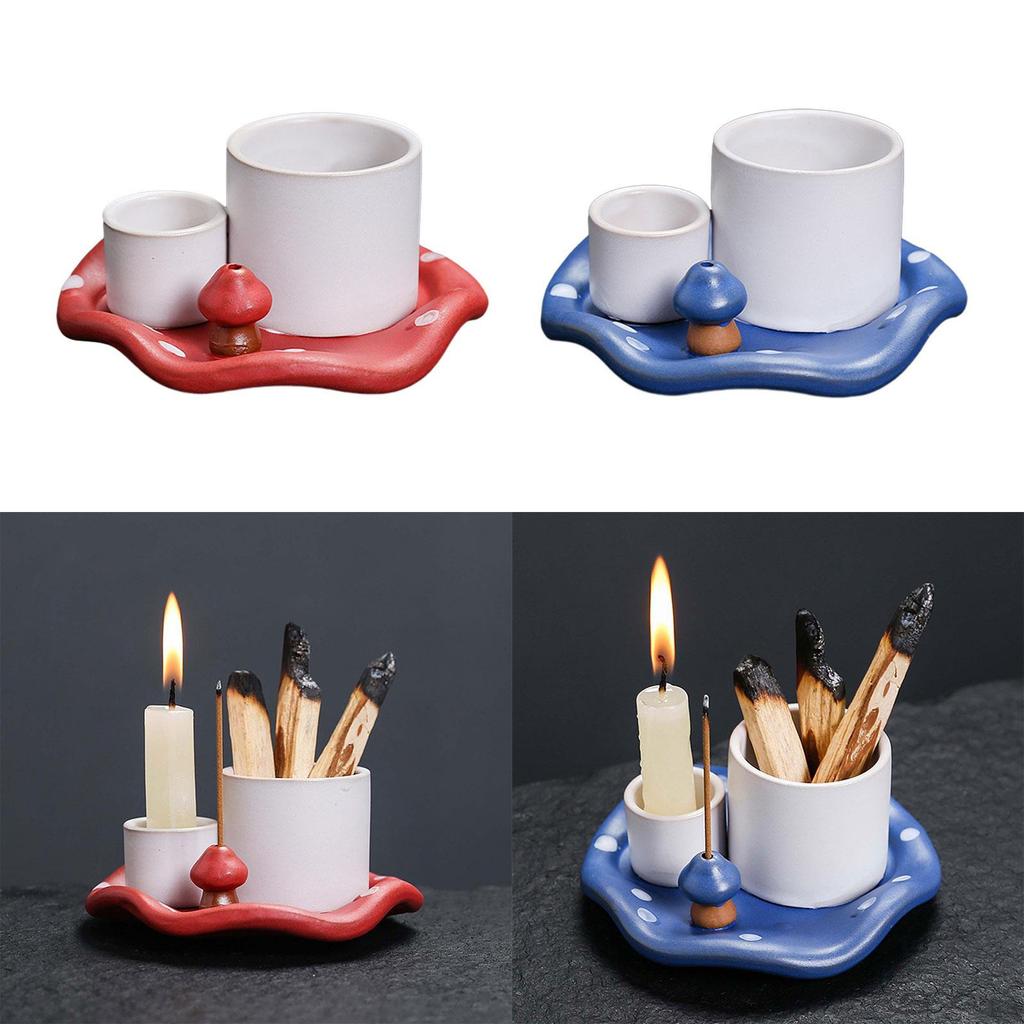 Porta Incensário Cerâmica Moderno Multifuncional para Queimar Leitura Sala de Estar