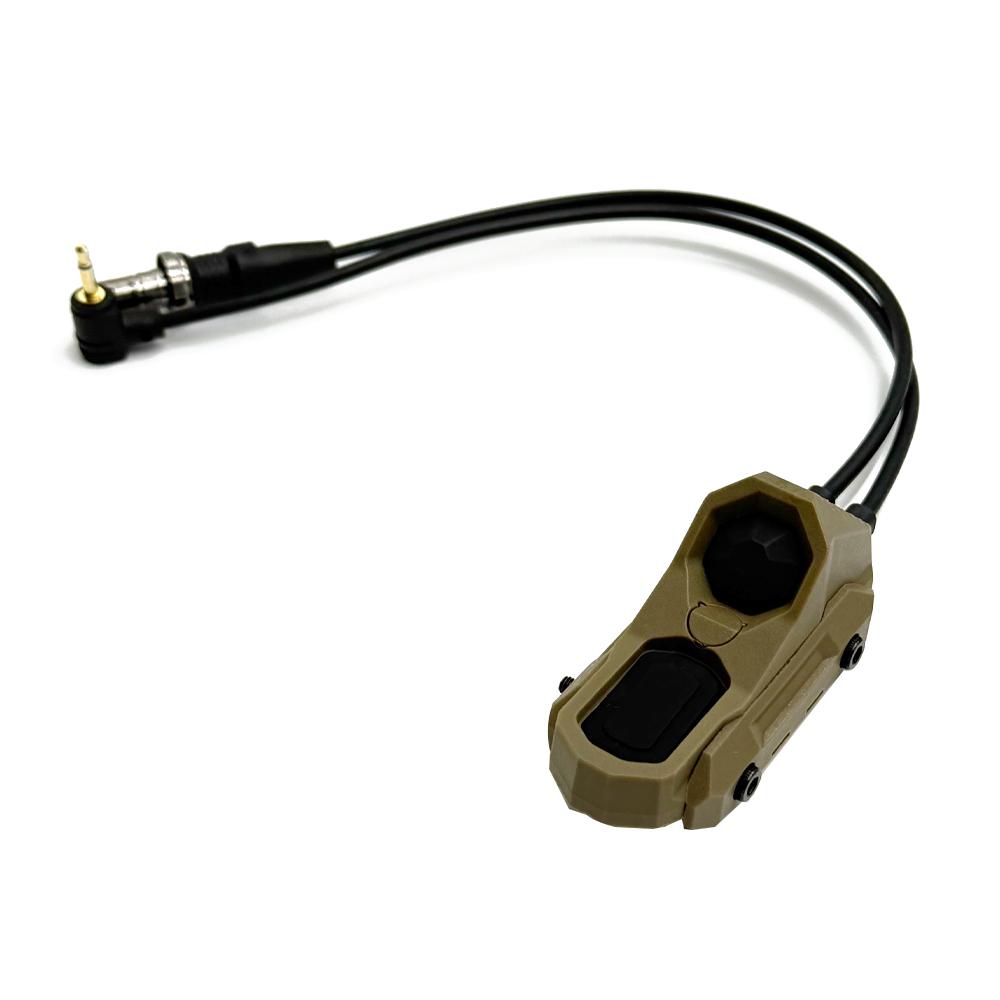 Hunting Scout Light, Tactical Flashlight PEQ Laser Button, AXON Remote Two-Wire Dual Function Pressure Switch SF/2.5/Crane Plug