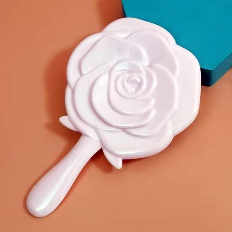 

Handheld Vanity Mirror Vintage Rose Makeup Mirror Handle Mirror Pocket Mirror Makeup Vanity Cosmetic Compact Mirror For Women