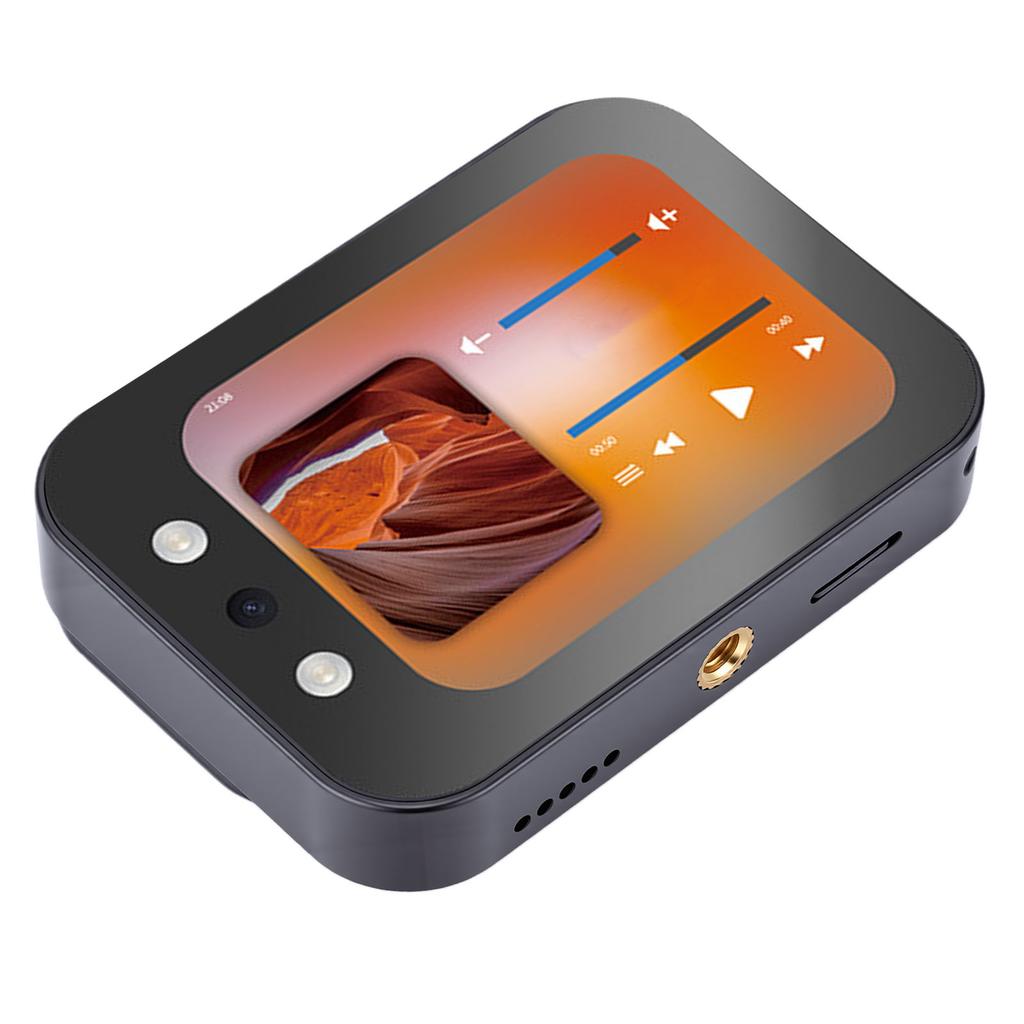 4K 64MP Digital Camera Autofocus CCD Music Camera with 2.8 Inch Touchscreen 3600mAh Battery Slide Cover for Photography