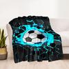 1pc Soccer Ball blanket Soft Warm Lightweight Perfect for Travel Camping Picnics Sofa Office Bed Living Room Ideal Gift for Friends and Family