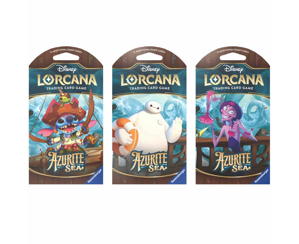Disney Lorca Card Set: Ch6 Azurite Sea Sleeved Booster Pack (1 Pack)