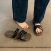 Outdoor Ladies Shoes No Heel Women's Sandals Low Price Daily Korea Footwear Sales 2025 Trend Comfort Asian Size Luxury The Best