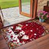 Christmas Printed Square Area Rug Soft Non Slip Floor Carpet For Bedroom Holiday Gift