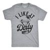 Lustige Herren T-Shirts Ich mag es schmutzig Sarkastisches Martini Grafik Neuheit T-Shirt für