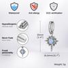 Moonstone Stainless Steel Hoop Earrings for Men Boys,Waterproof Stainless Steel Star Ear Drop,New Fashion Hiphop Jewelry Gifts