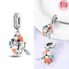 Charm Copper Cute Cat Ice Cream Travel Bead Bead Fits Charm Plata Genuine Bracelets Bead Women Jewelry Crafting