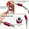 Drill Bit Holder Magnetic Swiveling Bit Tip Holder Set Drill Bit Extension Pivot 1/4 Inch Hex Quick Release Pivoting Screwd