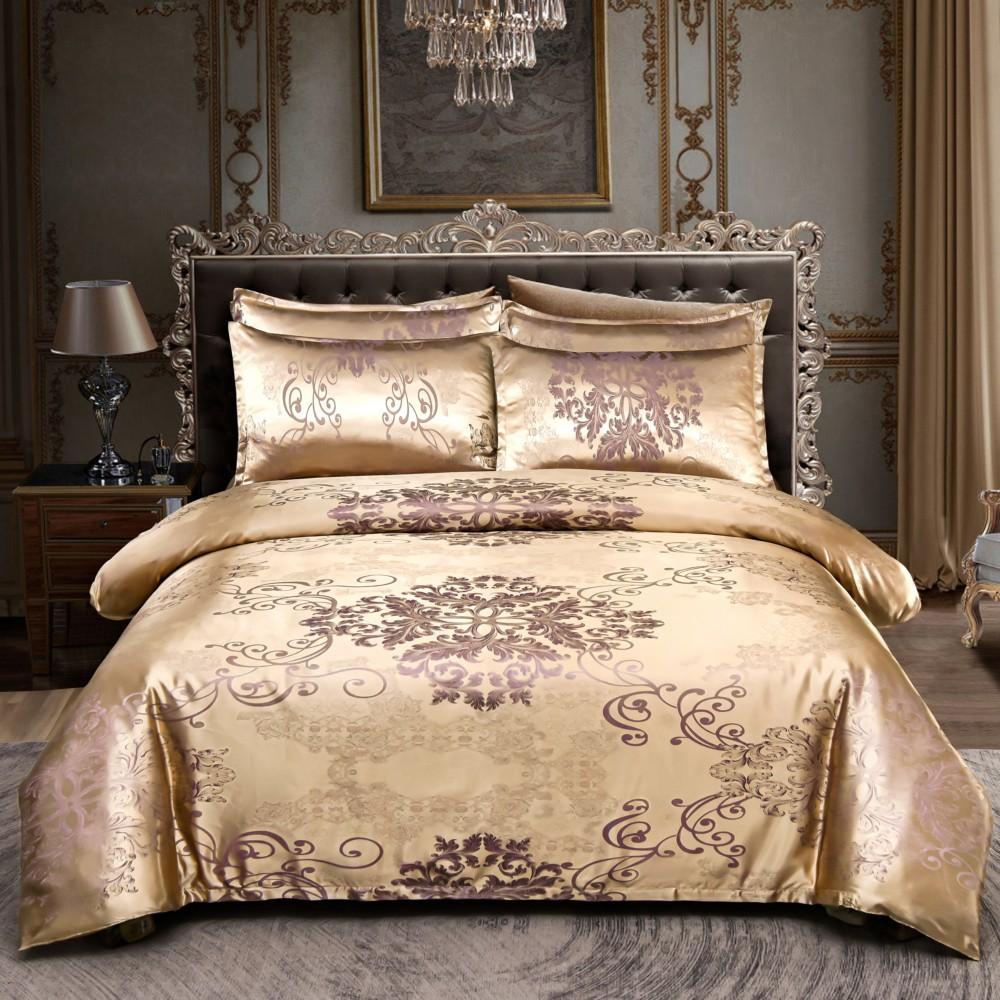 Wedding Bedding European Jacquard Quilt Set Three-Piece American Bed Sheet Embossing