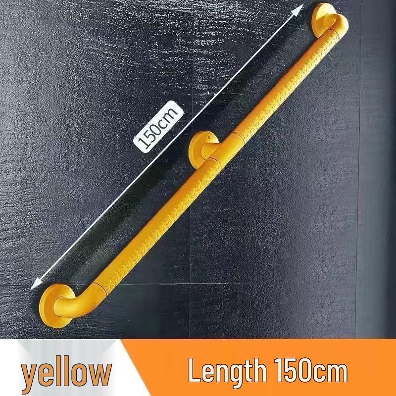 Stainless Steel Non-Slip Grab Bar for Barrier-Free Bathrooms, Ideal for Elderly and Disabled.