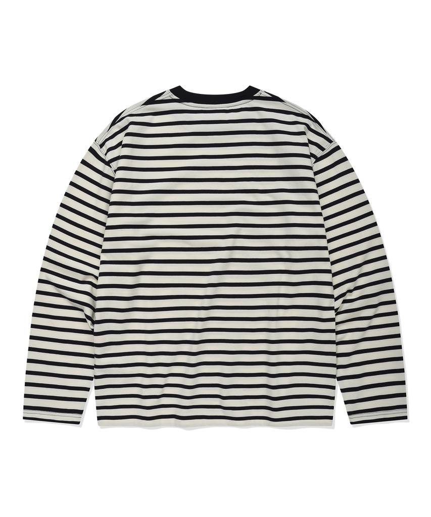COVERNAT Striped Long Sleeve Dark Navy
