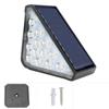 2PCS IP65 Waterproof Solar Triangle Step Lights Outdoor LED Deck Stair Fence Lamp Decorative Garden Yard Patio Pathway Lighting