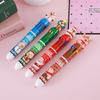Cute Cartoon Christmas Ten-color Ballpoint Pen with Santa, Reindeer, and Snowmen