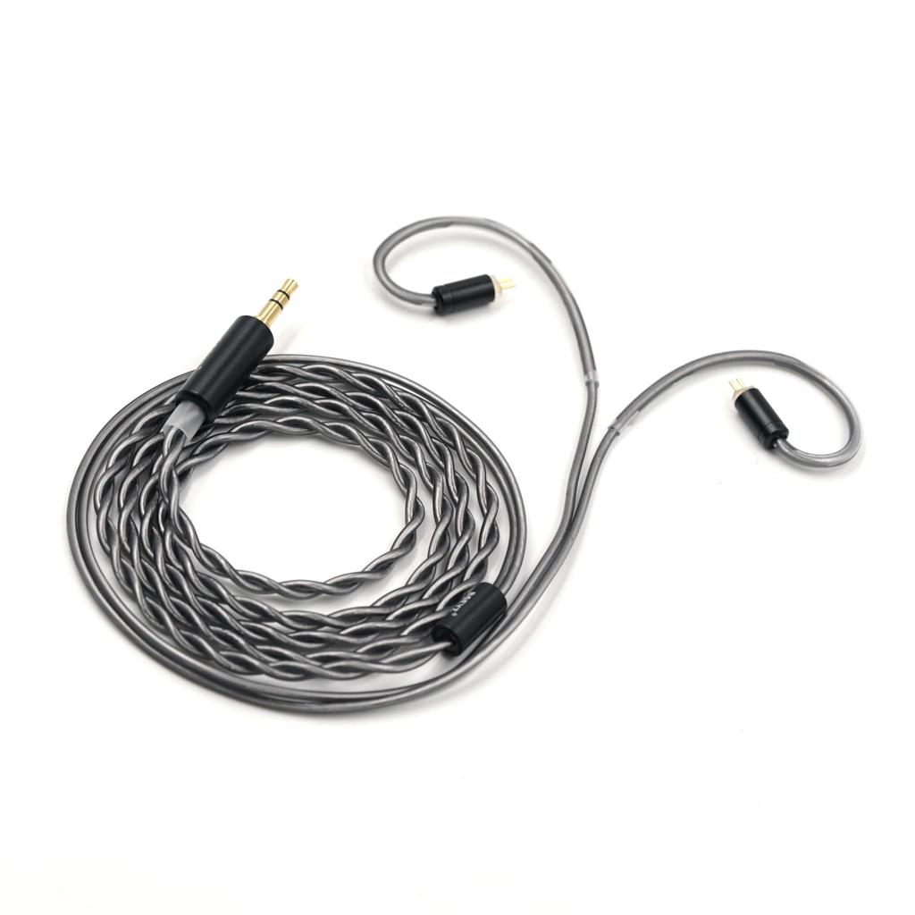 BQEYZ BQ10 12mm Dynamic In-Ear Wired Earphones with Mic, Remote, and 3.5mm Smartphone Compatible, Silver (3.5mm Without Mic)