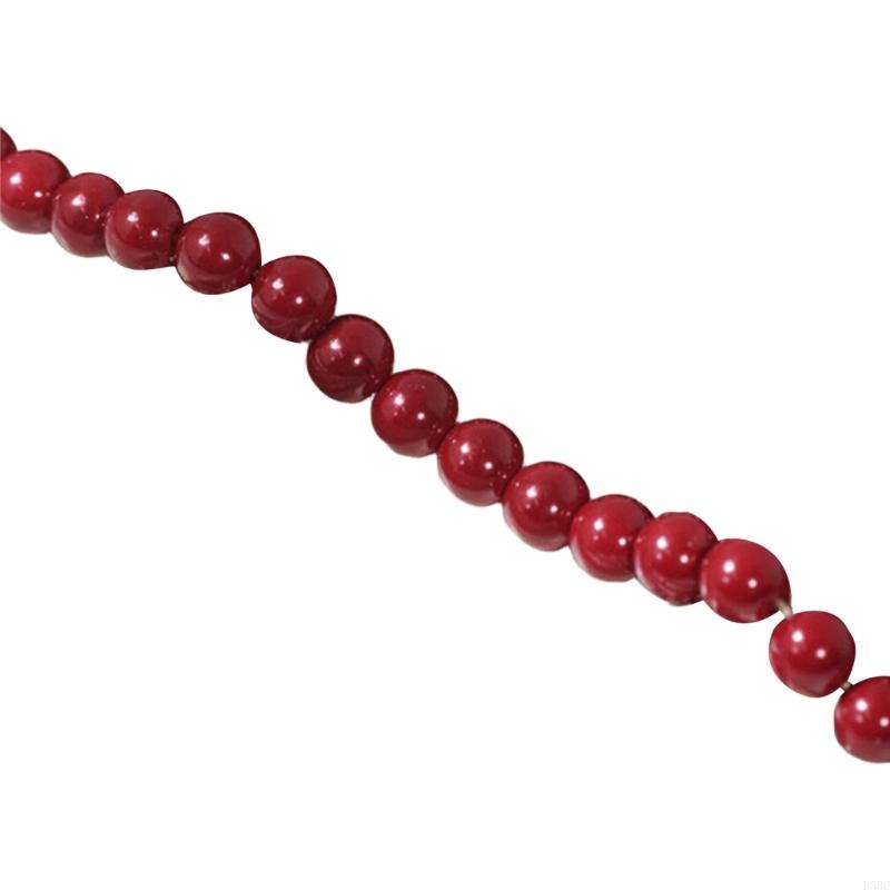 

Glass Pearls Beads Craft Beads Round Imitation Pearls Beads for Handmade Bracelets Necklaces and Jewelry Making красный