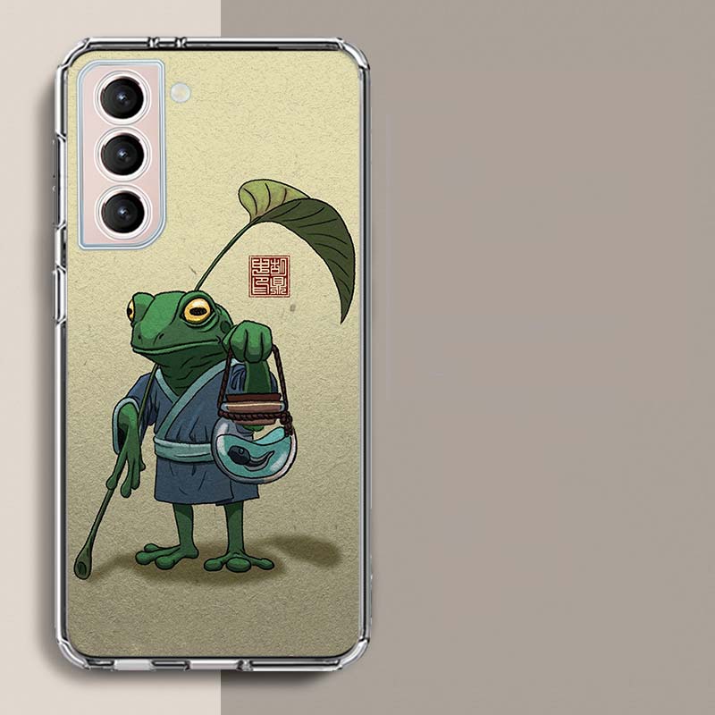 Cute Mouse Axolotl Frog Wizard Phone Case For Samsung Galaxy S25 Edge S24 S23 FE S21 S20 S10 Plus S22 S26 Ultra Cover Clear Case