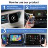 2 in 1 Wireless CarPlay Android Auto Adapter Carplay AI Box Convert Wired To Wireless Wireless CarPlay Adapter for Factory Wired
