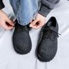Leather shoes men's autumn design sense niche derby shoes trend casual platform big head shoes 9260-R