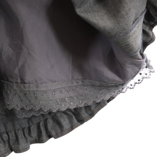 FOXEY Made in Japan wool No sleeve one piece 40 gray Women Used