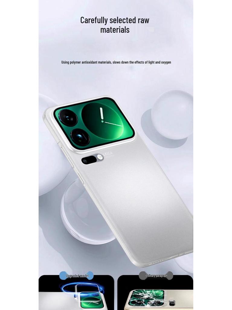 Xiaomi 17 Pro Max Ultracienkie Półprzezroczyste Etui Antywstrząsowe