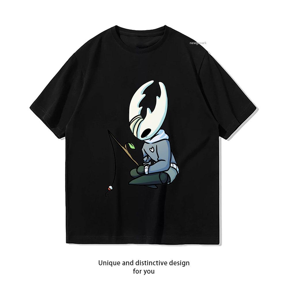 The Hollow Knight AC Fishing Tshirt Woman Man Summer Cotton Cartoon Graphic T Shirts Adult Classic Oneck Shortsleev Gift Tops