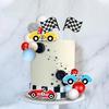 Racing Cake Toppers Race Car Birthday Cake Decorations for Racing Car Checkered Flag Birthday Anniversary Party Decorations