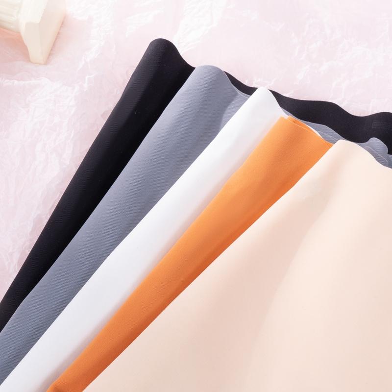 Ice Silk Seamless Breathable Mid-waist Underwear Panties for Women Wave-like Hip-lifting and Tummy-controlling Sexy Panties Briefs