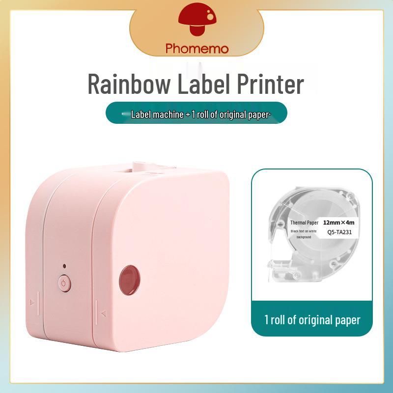 Phomemo P12 Portable Thermal Label Maker with Ribbon Color Printing