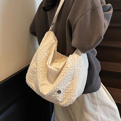 Korean Niche Ins Fashion Versatile Cloth Bag Bag Women's Fashion Casual Lazy Style One Shoulder Messenger Tote Bag