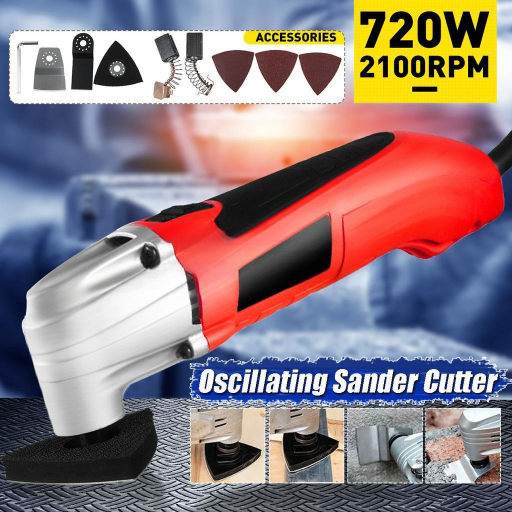 

Многофункциональный инструмент 720 Вт Осциллирующие мультиинструменты Регулируемая скорость Реноватор Электрический Триммер для домашней отделки Электрическая пила