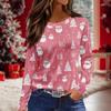 Women's Daily Casual Long-sleeved Printed O-neck Top