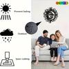 1pc Sun Moon Wall Sculpture Celestial Metal Art Statue Iron Decor for Living Room Garden Fence Indoor Outdoor Christmas New Year Housewarming Gift