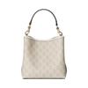 Gucci GG Emblem Classic Logo Magnetic Closure Coated Canvas Bucket Bag Mini Women bags Beige White 815118-FAD6L-9641