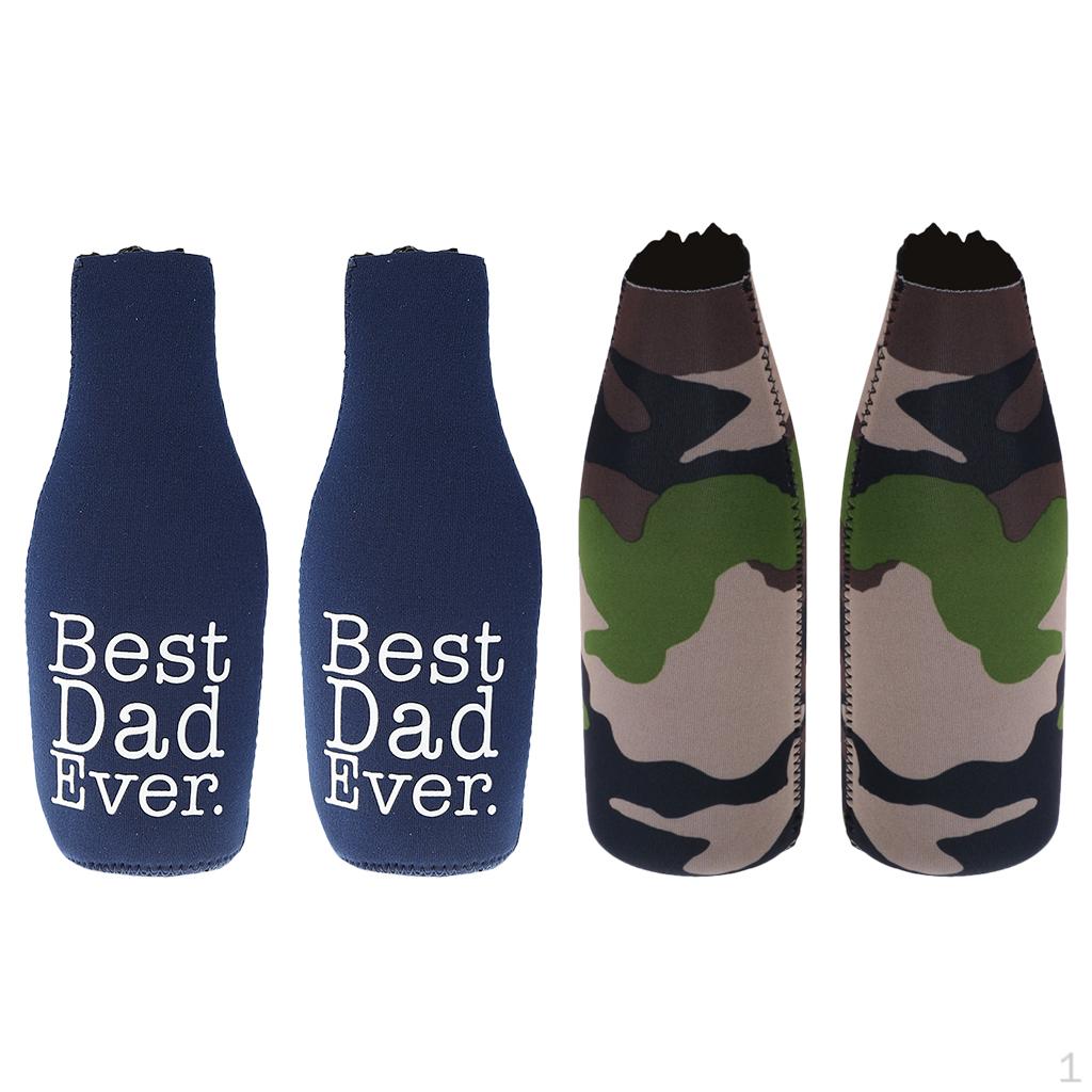 

Пара из 2 банок для пива Dad Ever, рукав-холодильник для бутылок, держатель для свадебных сувениров